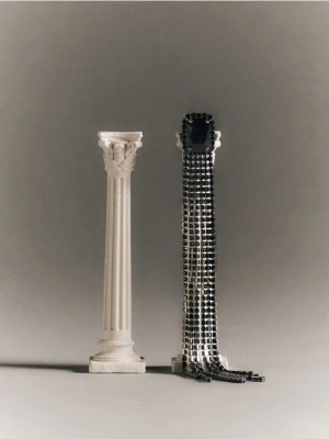 Reserved - Długie wiszące kolczyki - czarny