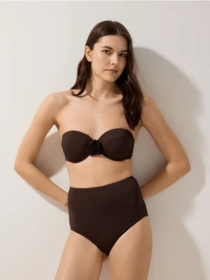 Reserved - Dół od bikini - ciemnobrązowy