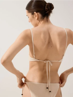 Reserved - Dół od bikini - kremowy