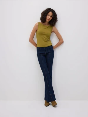 Reserved - Dopasowany top - zielony