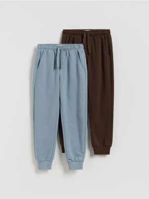 Reserved - Dresowe joggery 2 pack - ciemnobrązowy
