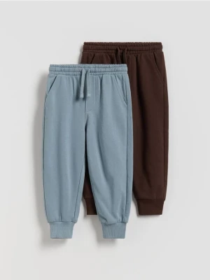 Reserved - Dresowe joggery 2 pack - ciemnobrązowy