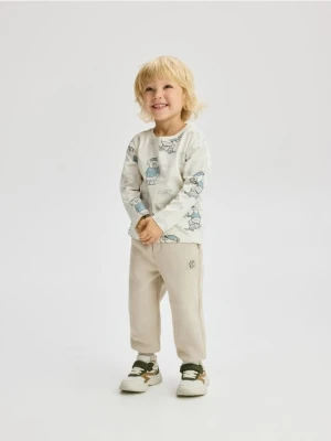 Reserved - Dresowe joggery - beżowy