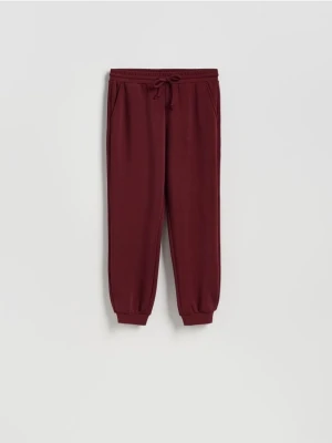 Reserved - Dresowe joggery - bordowy