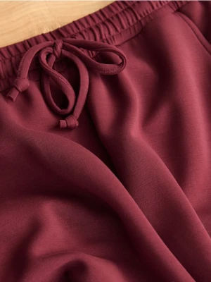 Reserved - Dresowe joggery - bordowy