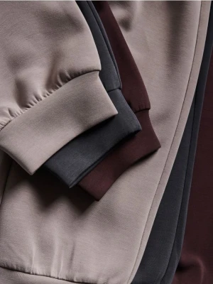 Reserved - Dresowe joggery - ciemnofioletowy