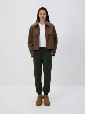 Reserved - Dresowe joggery - ciemnozielony