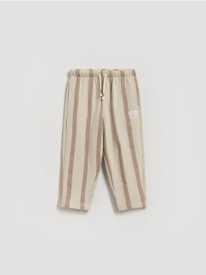 Reserved - Dresowe spodnie oversize - brązowy