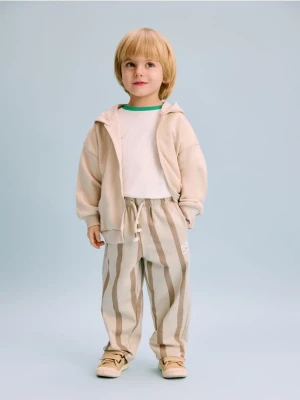 Reserved - Dresowe spodnie oversize - brązowy