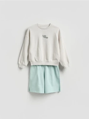 Reserved - Dresowy komplet z bawełny - jasnoszary