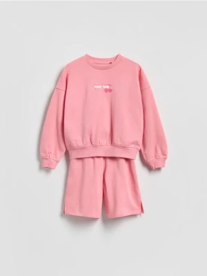 Reserved - Dresowy komplet z bawełny - różowy