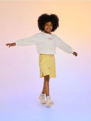 Reserved - Dresowy komplet z bawełny - złamana biel