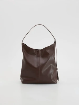 Reserved - Duża torebka hobo - brązowy