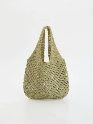 Reserved - Duża torebka hobo - jasnozielony