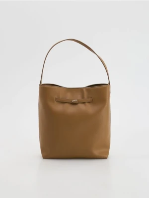 Reserved - Duża torebka na ramię - brązowy