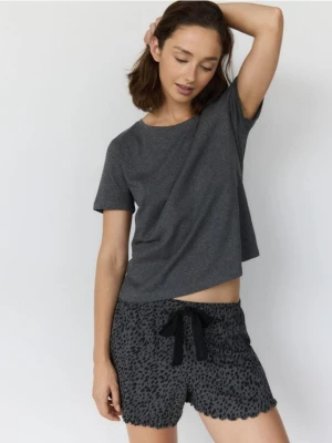 Reserved - Dwuczęściowa piżama - ciemnoszary