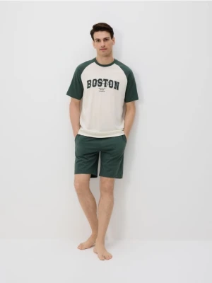 Reserved - Dwuczęściowa piżama - ciemnozielony