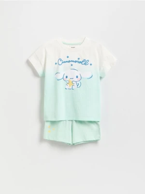 Reserved - Dwuczęściowa piżama Cinnamoroll - jasnozielony