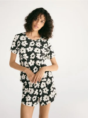 Reserved - Dwuczęściowa piżama - czarny