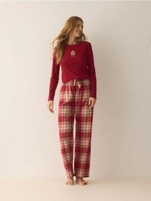 Reserved - Dwuczęściowa piżama - czerwony