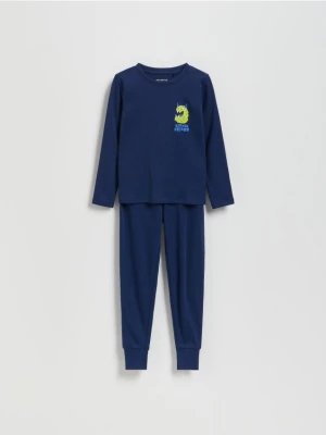 Reserved - Dwuczęściowa piżama - granatowy