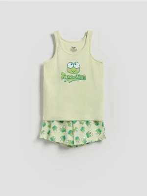 Reserved - Dwuczęściowa piżama Hello Kitty and Friends - jasnozielony