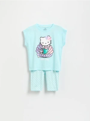 Reserved - Dwuczęściowa piżama Hello Kitty - jasnozielony