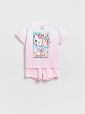 Reserved - Dwuczęściowa piżama Hello Kitty - pastelowy róż
