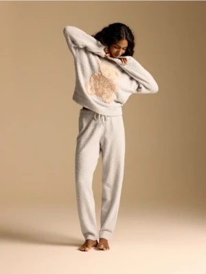 Reserved - Dwuczęściowa piżama - jasnoszary