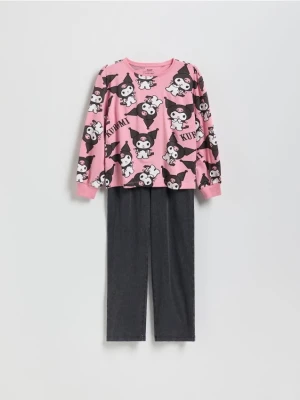 Reserved - Dwuczęściowa piżama Kuromi - czarny