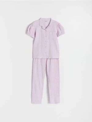 Reserved - Dwuczęściowa piżama - lawendowy