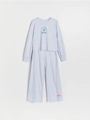Reserved - Dwuczęściowa piżama Lilo i Stich - jasnoniebieski