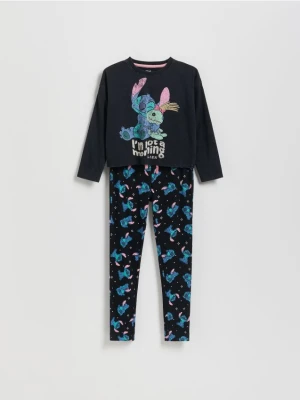 Reserved - Dwuczęściowa piżama Lilo i Stitch - ciemnoszary