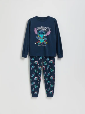 Reserved - Dwuczęściowa piżama Lilo i Stitch - granatowy