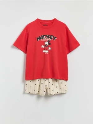 Reserved - Dwuczęściowa piżama Mickey Mouse - czerwony