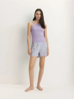 Reserved - Dwuczęściowa piżama na ramiączkach - różowy