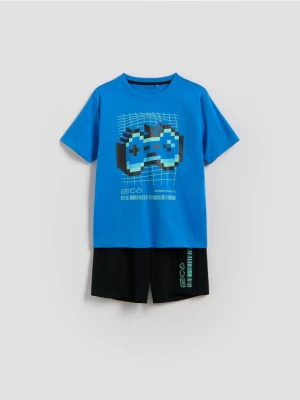 Reserved - Dwuczęściowa piżama - niebieski