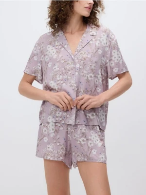 Reserved - Dwuczęściowa piżama - pastelowy róż