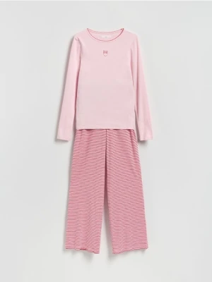Zdjęcie produktu Reserved - Dwuczęściowa piżama - pastelowy róż