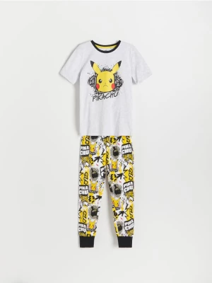 Reserved - Dwuczęściowa piżama Pokémon - jasnoszary