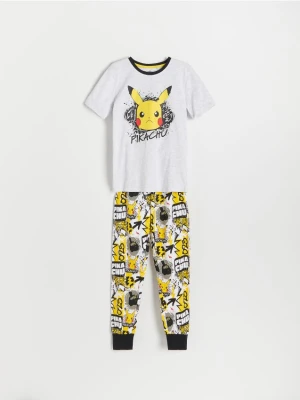 Zdjęcie produktu Reserved - Dwuczęściowa piżama Pokémon - jasnoszary