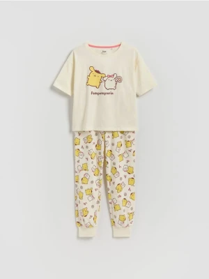 Reserved - Dwuczęściowa piżama Pompompurin - złamana biel