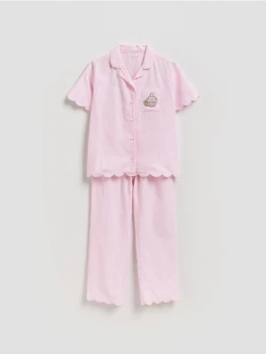 Reserved - Dwuczęściowa piżama Pusheen - pastelowy róż