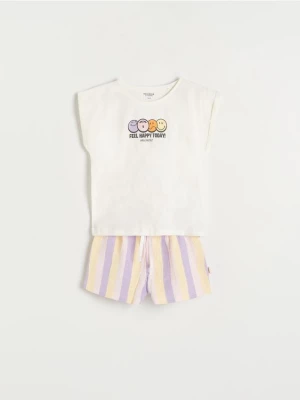 Reserved - Dwuczęściowa piżama SmileyWorld® - różowy