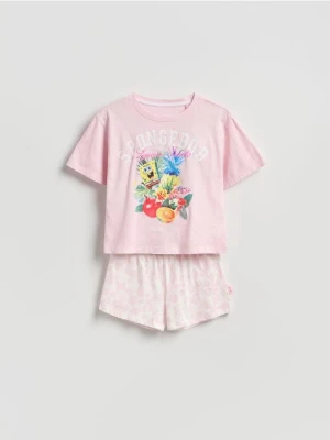 Reserved - Dwuczęściowa piżama SpongeBob - różowy
