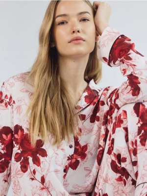 Reserved - Dwuczęściowa piżama we wzory - różowy