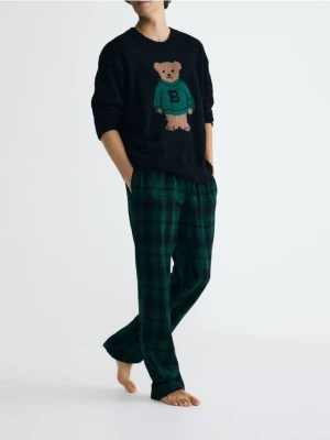 Reserved - Dwuczęściowa piżama z misiem - czarny