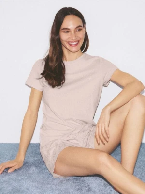 Reserved - Dwuczęściowa piżama z nadrukiem - różowy