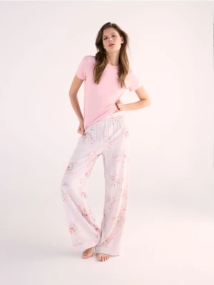 Reserved - Dwuczęściowa piżama z wiskozą - brązowy