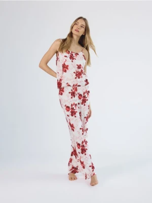 Reserved - Dwuczęściowa piżama z wiskozy - różowy